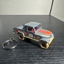 Jeep Scrambler Pickup Keychain 1:64 Diecast Hot Wheels Matchbox Gift