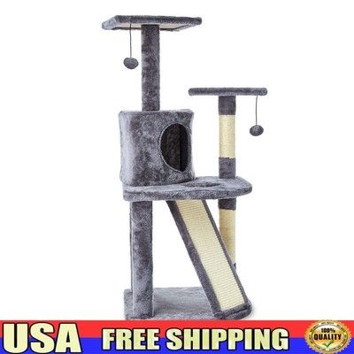 5-Level Cat Tree Condo Scratching Post Jumping Climbing Playful Cat Furniture US