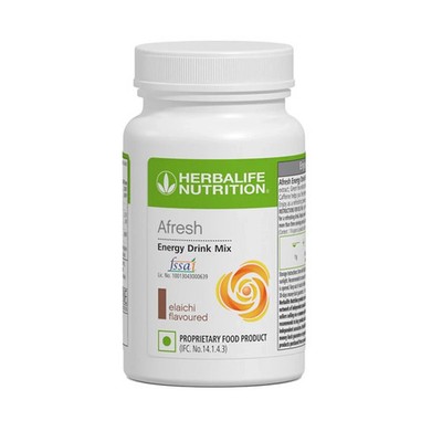HERBALIFE AFRESH ENERGY DRINK MIX ELAICHI FLAVOR 50GM WITH LONG EXPIRY