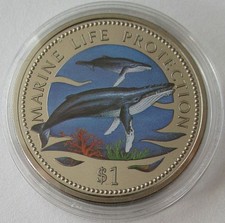 Namibia 1 Dollar 1998 Marine Life Protection Buckelwal