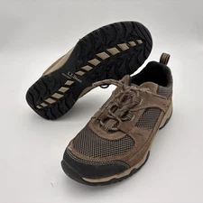 LL Bean Hiking Shoes Mens 10 Wide Brown Trail Model 4 Suede Ventilated Low Boots