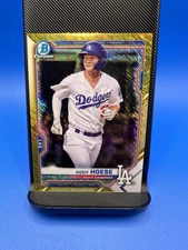 Kody Hoese 2021 Bowman Chrome Baseball Gold Shimmer Prospect 18/50 SSP Dodgers