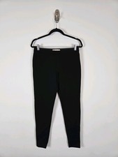 Tory Burch Ponte Leggings Size Xs Black Mid Rise Stretch Side Zip Ankle