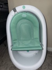 Baby Bath Seat with Backrest  Suction Cups   Infant Tub Chair 6  18 Months Blue