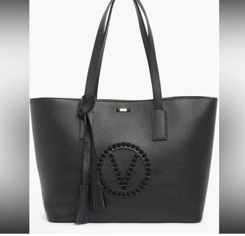 Valentino by Mario Valentino Garavani Black Leather Tote