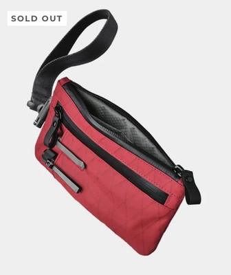 Limited Edition (Sold Out) Alpaka True Red VX21 X-Pac Zip Clutch $49 MSRP Value