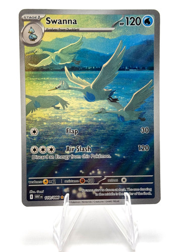Pokemon Swanna Illustration Rare White Flare 110/086
