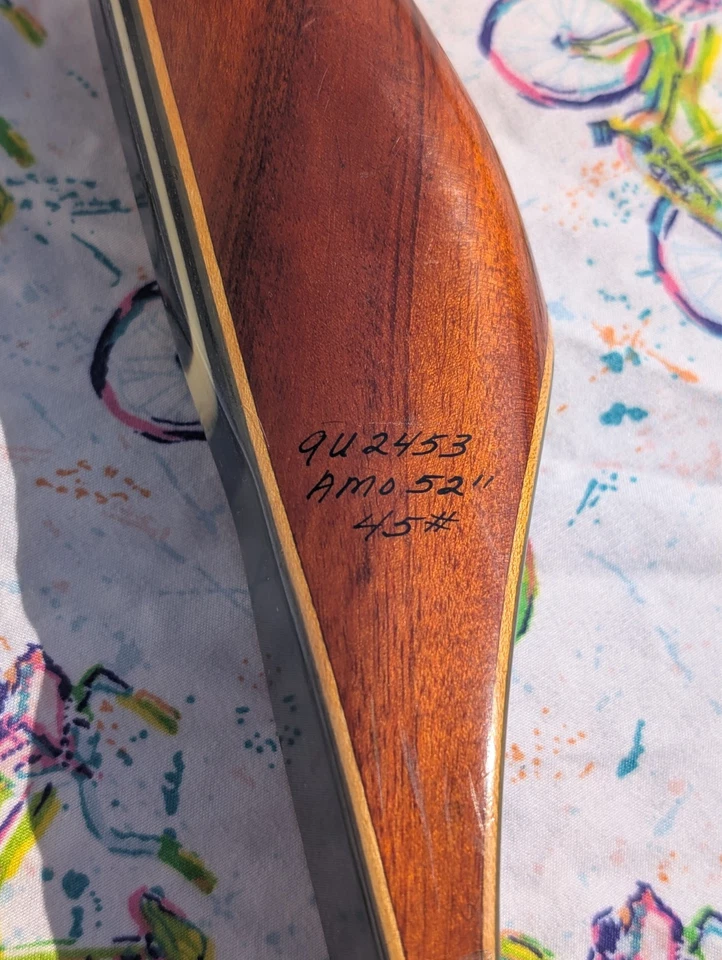 复古 FRED BEAR 1969 KODIAK MAGNUM 恢复弓,状况完好。 — 第 3/4 张图片