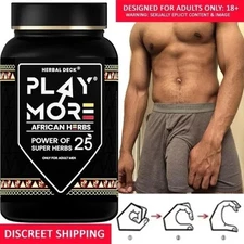 African Herbal Play More Powder Mens Energy Vitality and Health Support