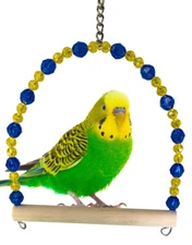 Bonka Bird Toys 1069 Crystal Swing Small Colorful Parrot Cage Toy