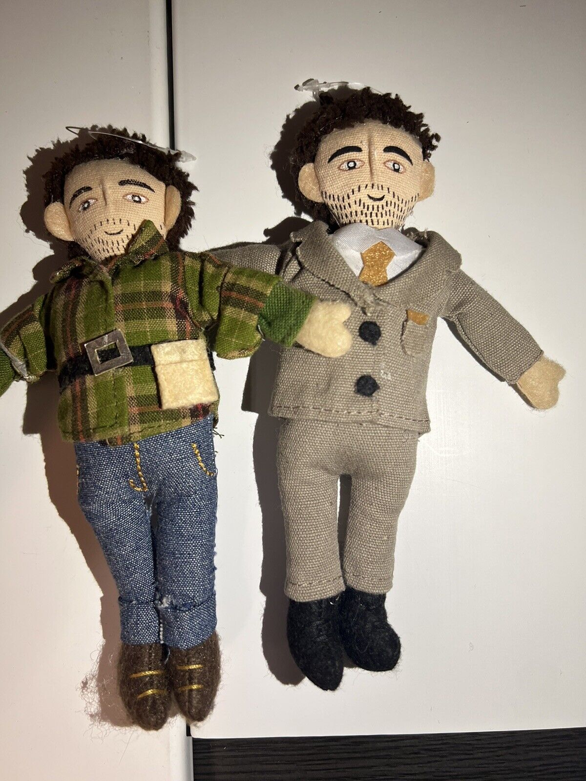  2 pair Kohls decorative dolls 