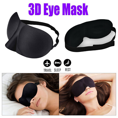 Schlaf Augenmaske 3D weich gepolstert Maske Abdeckung blockierend leicht atmungsaktiv Augenklappe