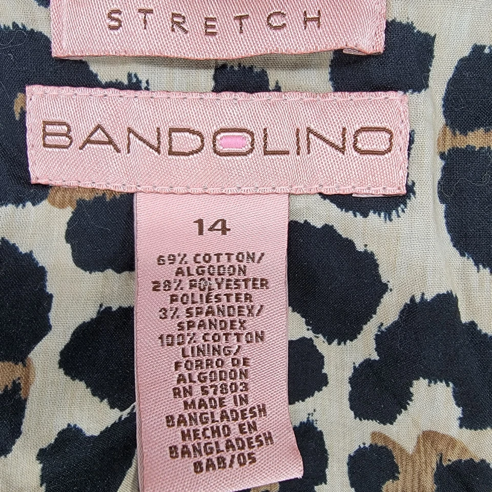 Traje Chaqueta Bandolino Mujer 14 Falda 12 Denim Negro Carrera Oficina Negocios Foto 2 de 4