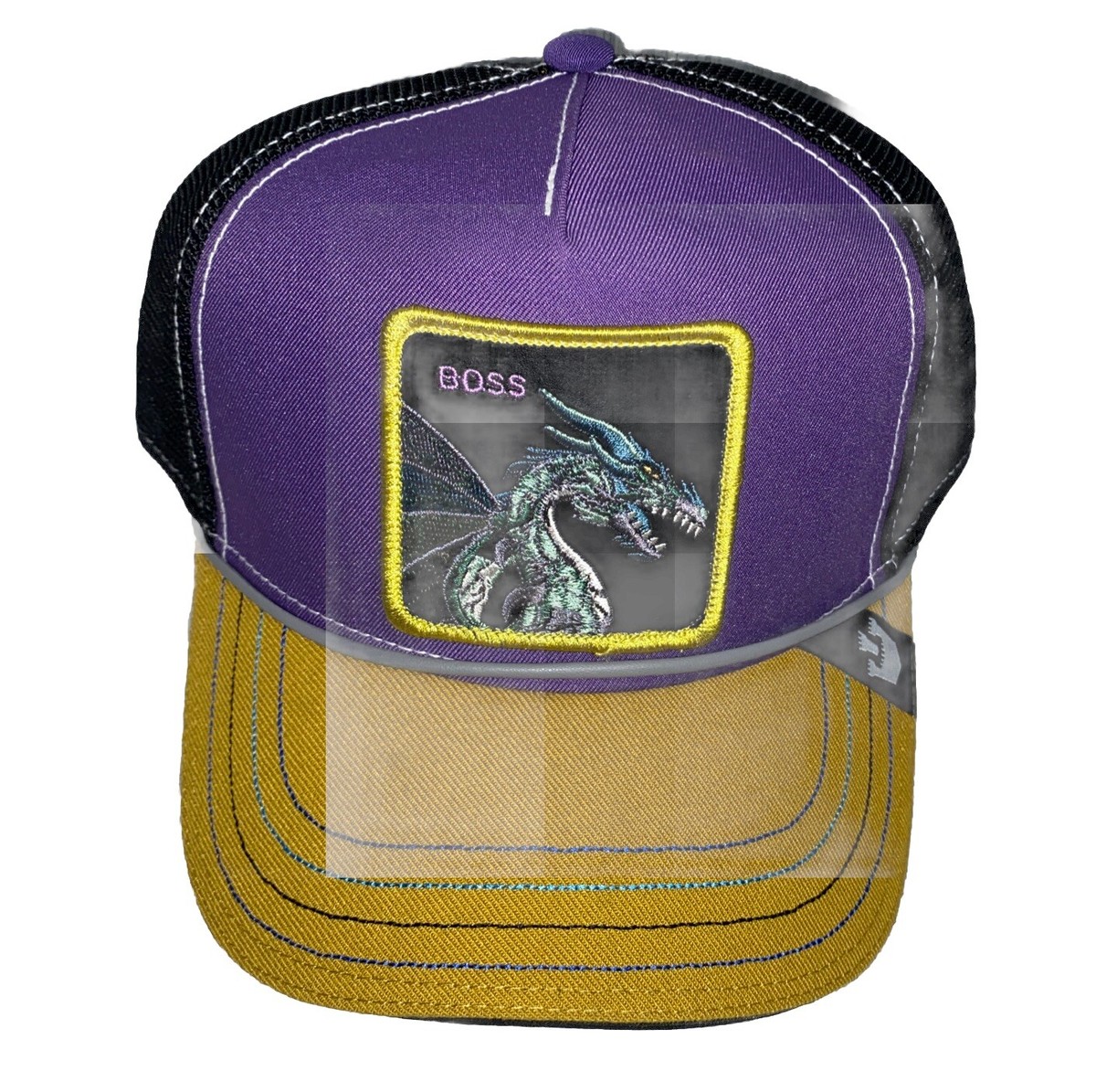 Goorin Bros The Farm Dragon Boss Hat New Purple Black Yellow | eBay