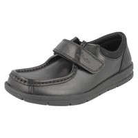 Sale Clarks School Rock Boys Riptape Leather School Shoes Wide H Fit Sale Clarks School Rock Boys Riptape Leather School Shoes Wide H Fit