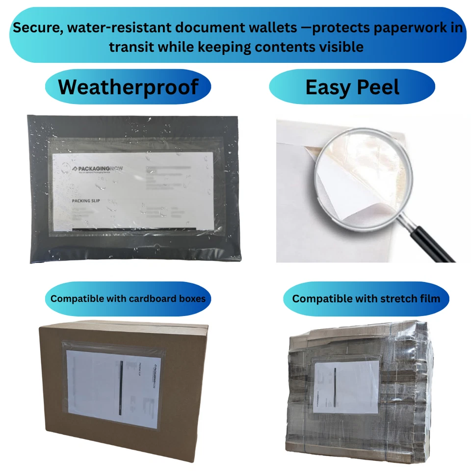 1000 x Document Enclosed Wallets – Peel & Seal | Printed | A5 165mm x 225mm - Image 2 of 4
