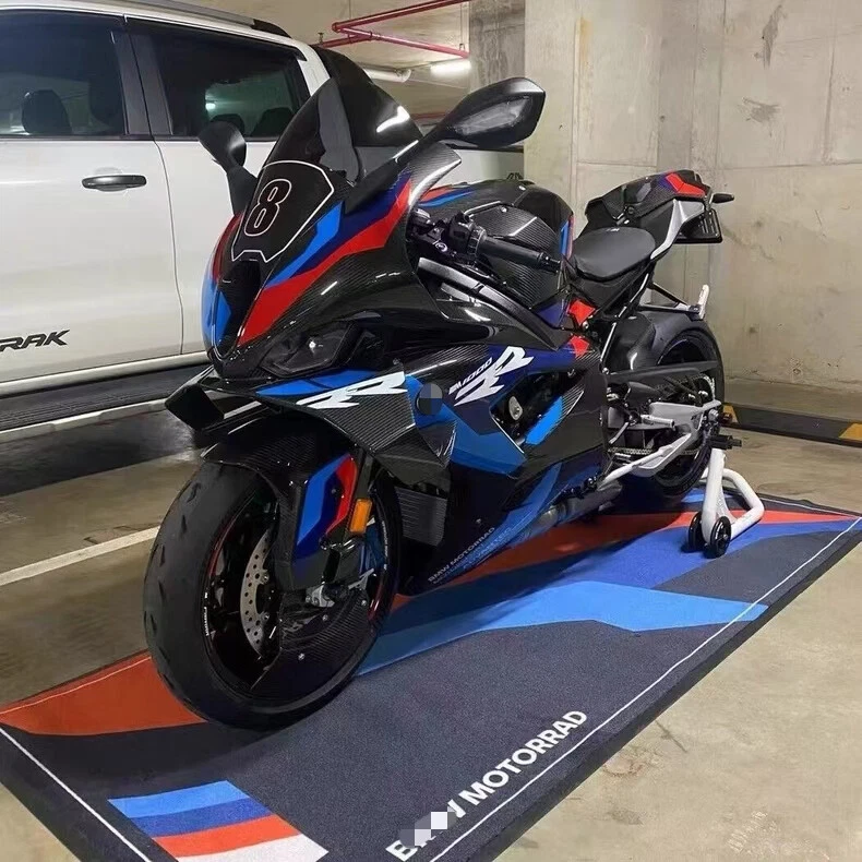 Alfombra universal M alfombra moto para BMW S1000RR S1000R R1250GS R NINE T Foto 3 de 4