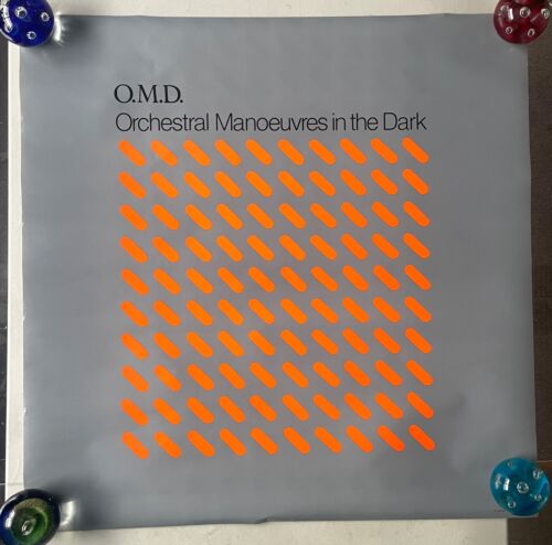 Original Rare 1980 O.M.D "Orchestral Manoeuvres In The Dark" Album Poster. - Picture 1 of 7
