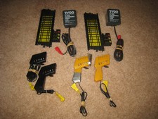 Tyco Slot Car Race Track, Set of 82 pieces, Includes two power packs triggers
