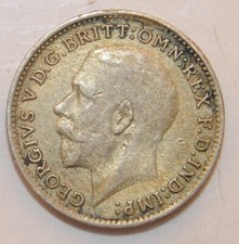 1922 Three Pence Great Britain Silver
