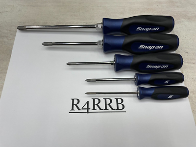 #ad Snap on Tools NEW 5pc POWER BLUE Soft Grip PHILLIPS Screwdriver Set SGDP50BMB $149.95