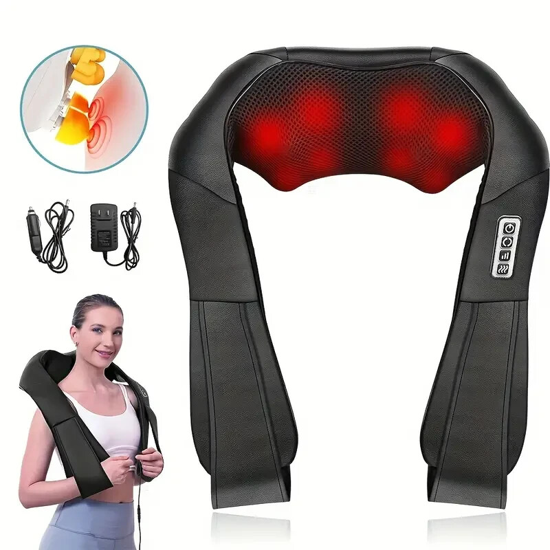 ガーフィールド MASSAGER MaxKare Shiatsu Neck Back Shoulder Pain Heat Massager Model