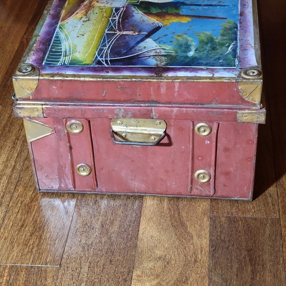 复古手绘金属后备箱中东阿拉伯印第安人 — 第 4/4 张图片