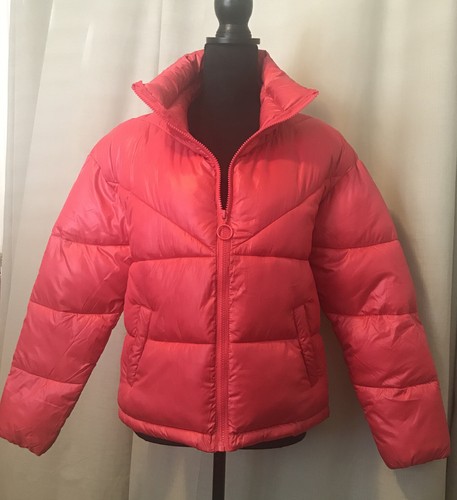 Quilted Full Zip Up Warm Puffer Jacket 