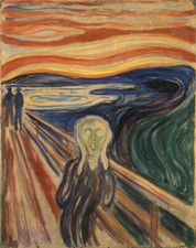 Edvard Munch - The Scream Giclee Fine Art Print Reproduction on Canvas 48"