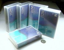 5 SONY QG112M COMPUTER GRADE NATIVE CAP. 5.0GB D8 TAPE CARTRIDGE 367 FEET