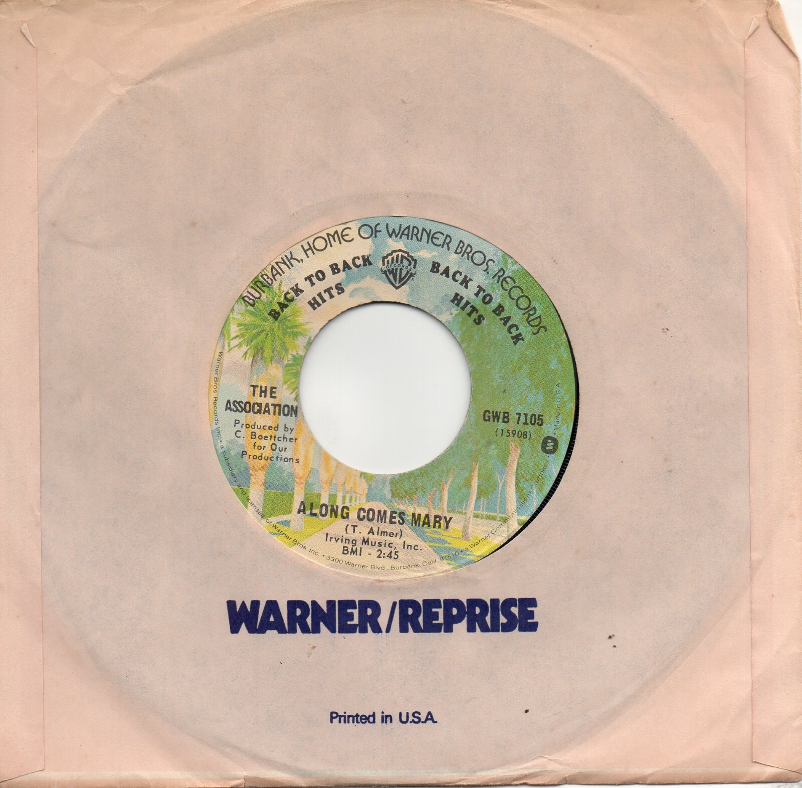 ASSOCIATION - ALONG COMES MARY / CHERISH | eBay