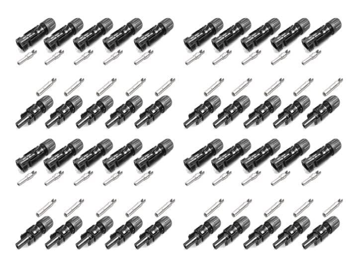Original MC4 Solarstecker-Set Für 4–6 Mm² Kabel – Stecker + Buchse, IP67, Bis 1000V