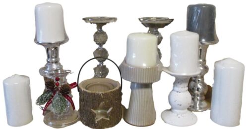 Selection of Church Candles & Holders - Picture 1 of 12