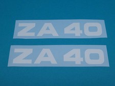 Zündapp ZA 40 Aufkleber Verkleidung Schriftzug Dekor weiß 460-10.100 Typ 460 NEU