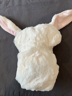 Pottery Barn Kids Faux-Fur Bunny Baby Hooded Towel White #6232