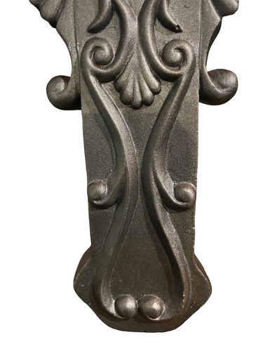 Wall Decorative Hanging Stone / Iron Look Religious Cross 11.3" Black - Picture 4 of 11