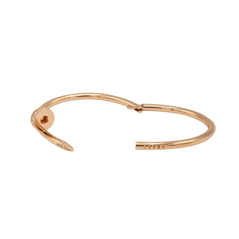 Sold at Auction: Cartier Juste Un Clou 18K Rose Gold Nail Bracelet