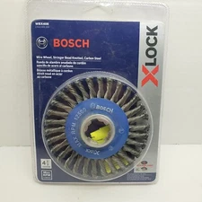 Bosch XLOCK Wire Wheel Stringer Bead Knotted  4-1/2" Dia.   #WBX408
