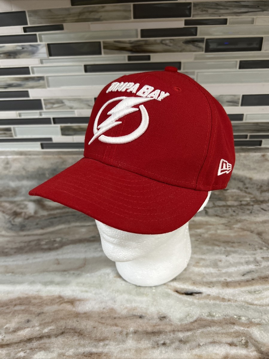 Tampa Bay Lightning Hat Fitted 7 1/4 Red NHL Hockey New Era