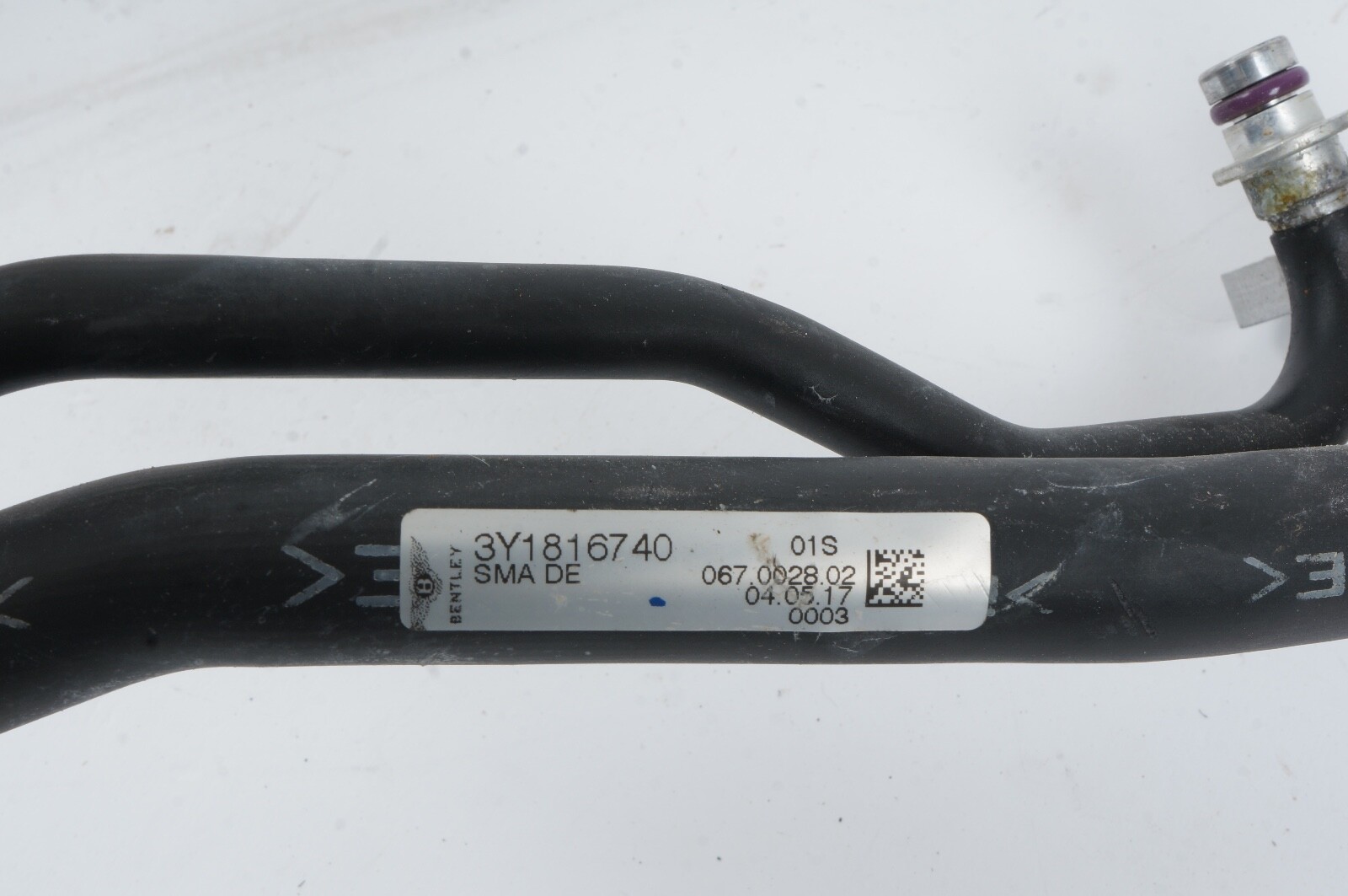 2010 - 2020 Bentley Mulsanne HVAC Heater Coolant Water Line Hose Pipe
