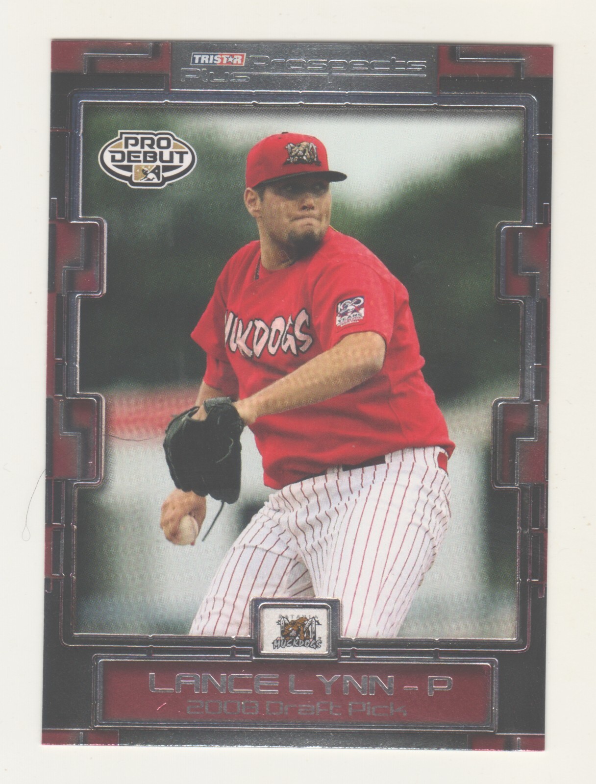 2008 Tristar Prospects Plus Pro Debut 46 LANCE LYNN RC Rookie St Louis Cardinals