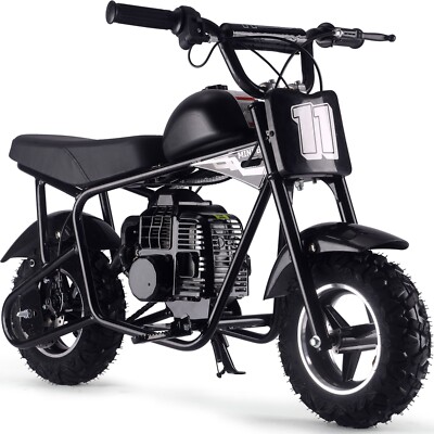 MotoTec Urchin 49cc 2-Stroke Kids Gas Mini Bike w Knobby Tires