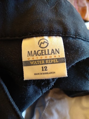 Magellan Womens Activewear Pants Black Stretch Water Repel Outdoor Size 12 - Picture 13 of 14