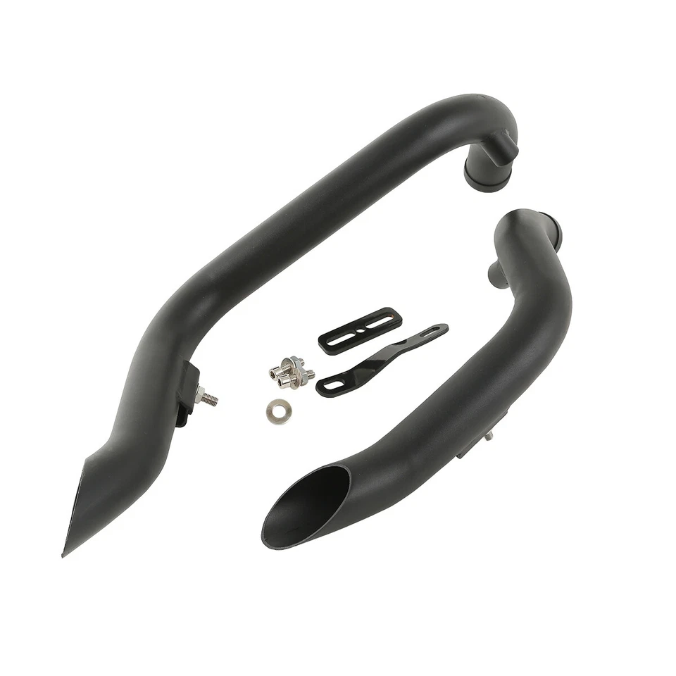 Escape de doble tubo negro apto para Harley Street Glide Softail Dyna Sportster XL Foto 2 de 4