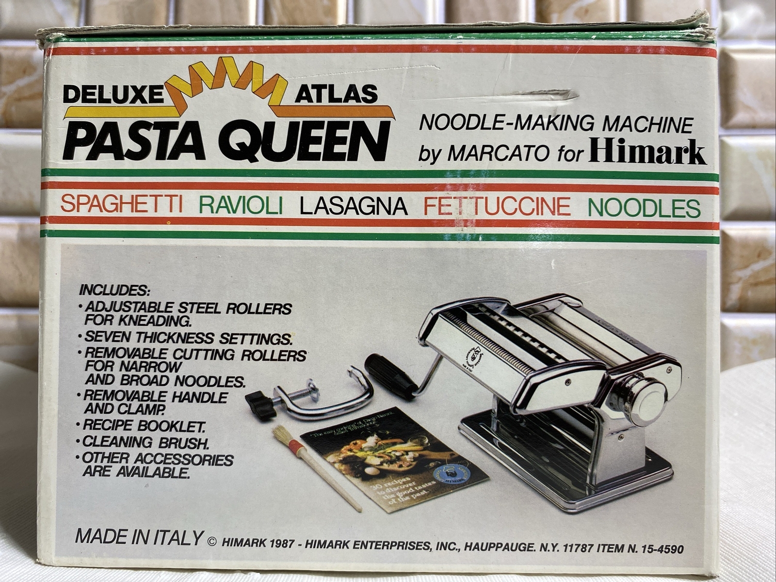 Hi mark Deluxe Atlas Pasta Queen Noodle Making Machine 154590 Made