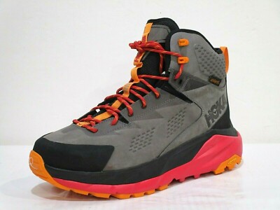 HOKA ONE ONE Men's Sky Kaha Hiking Boots Black/ Grey, 8.5 M US