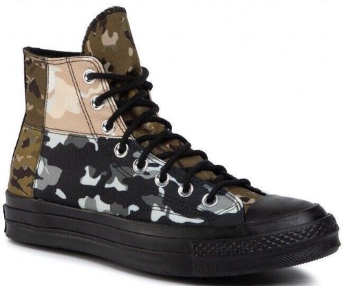 Converse Chuck 70 Suede Black With Camo Laces Size 7.5 M 9.5  display picture 2