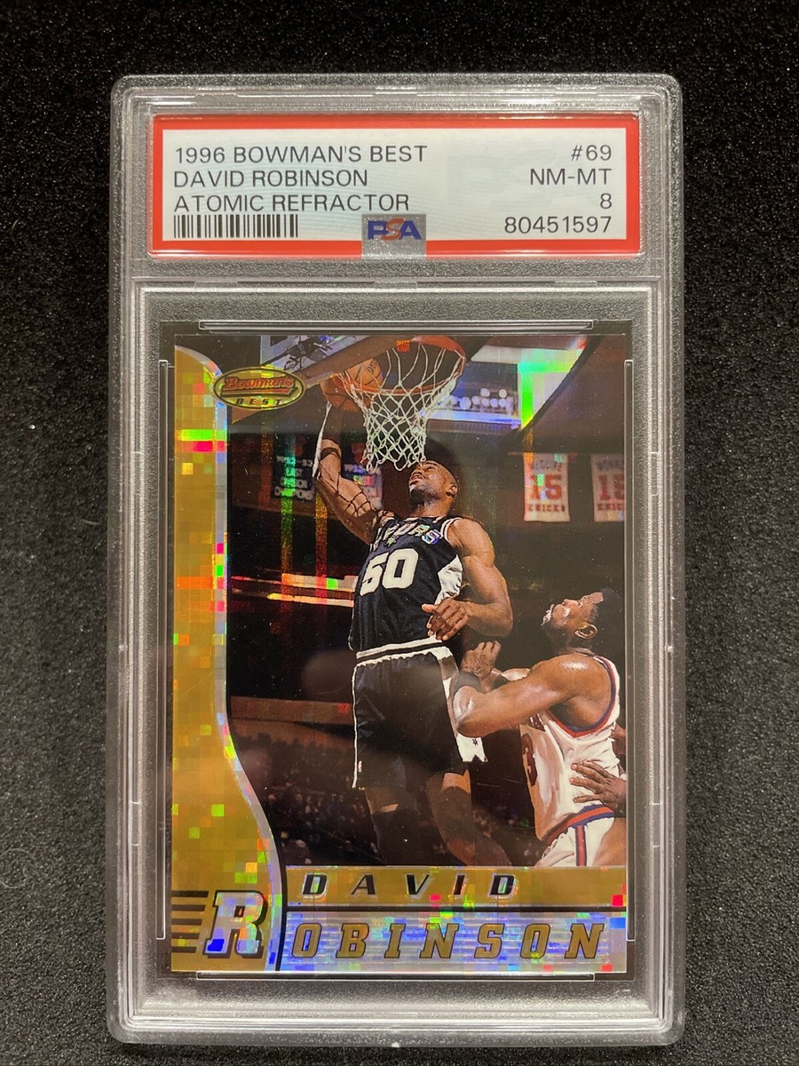 1996-97 Bowman's Best - Atomic Refractor #69 David Robinson PSA 8