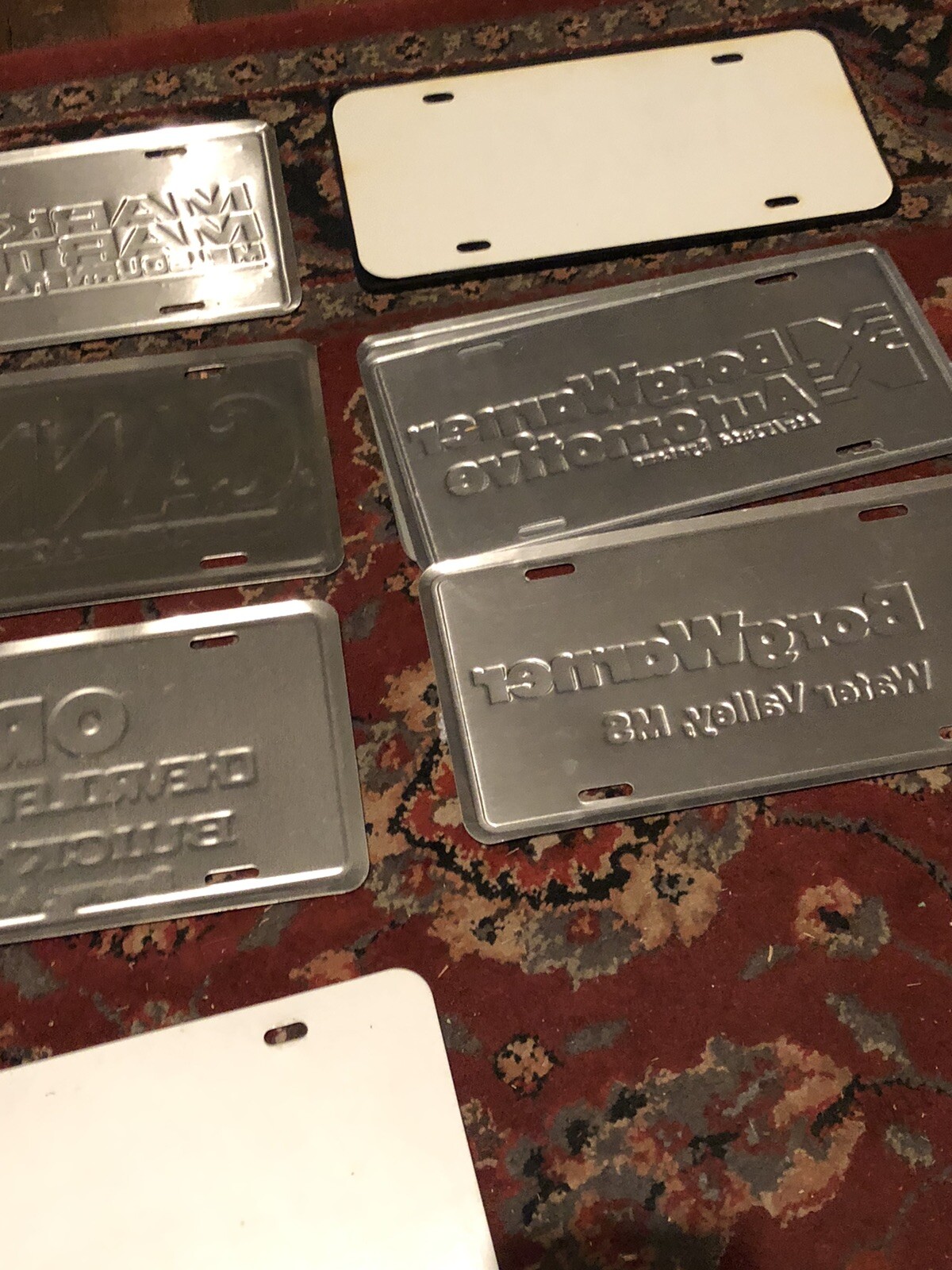 Lot of 10 Vintage MS,AR,TN Collectable Auto Dealer License Plate /Tags