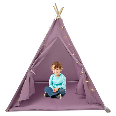 Kids Tents Indoor Play Tent Playhouse Teepee Tent with Lights
